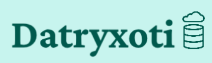 Logo of Datryxoti on a light blue background